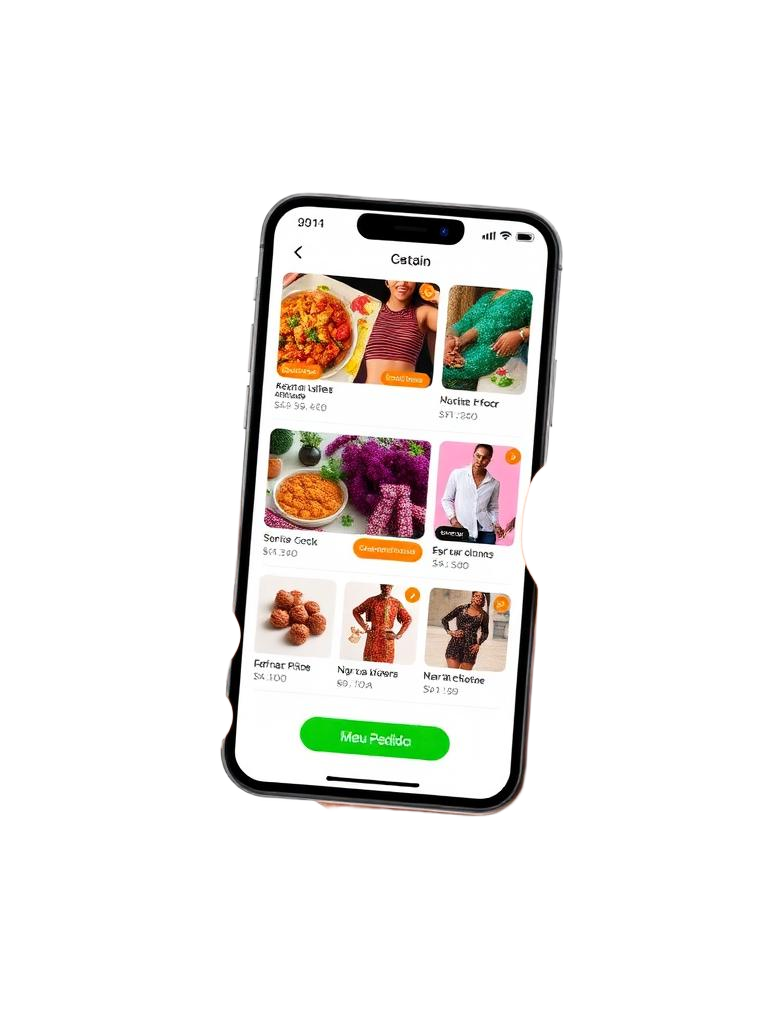 App VendaZapp no telemóvel